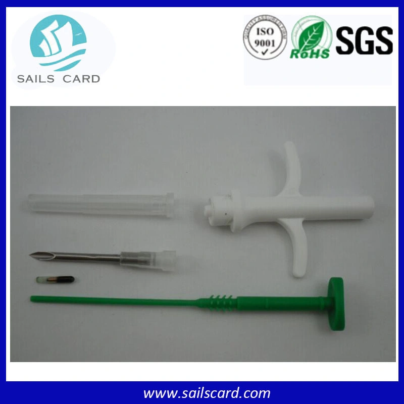 RFID Glass Microchip Tag with Syringe for Animal Management