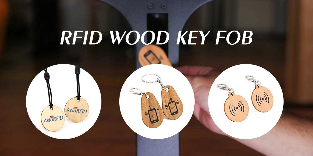 13.56MHz NXP Classic EV 1K RFID Wooden Keytag